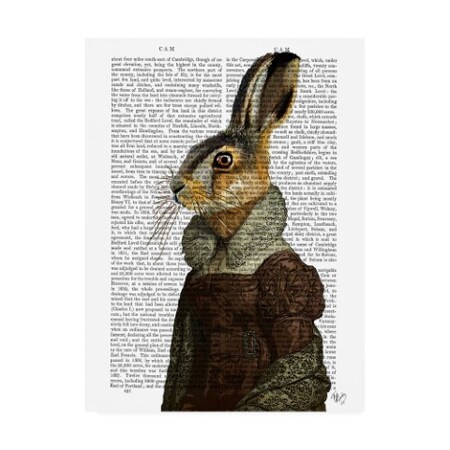 Fab Funky 'Madam Hare Portrait' Canvas Art,35x47